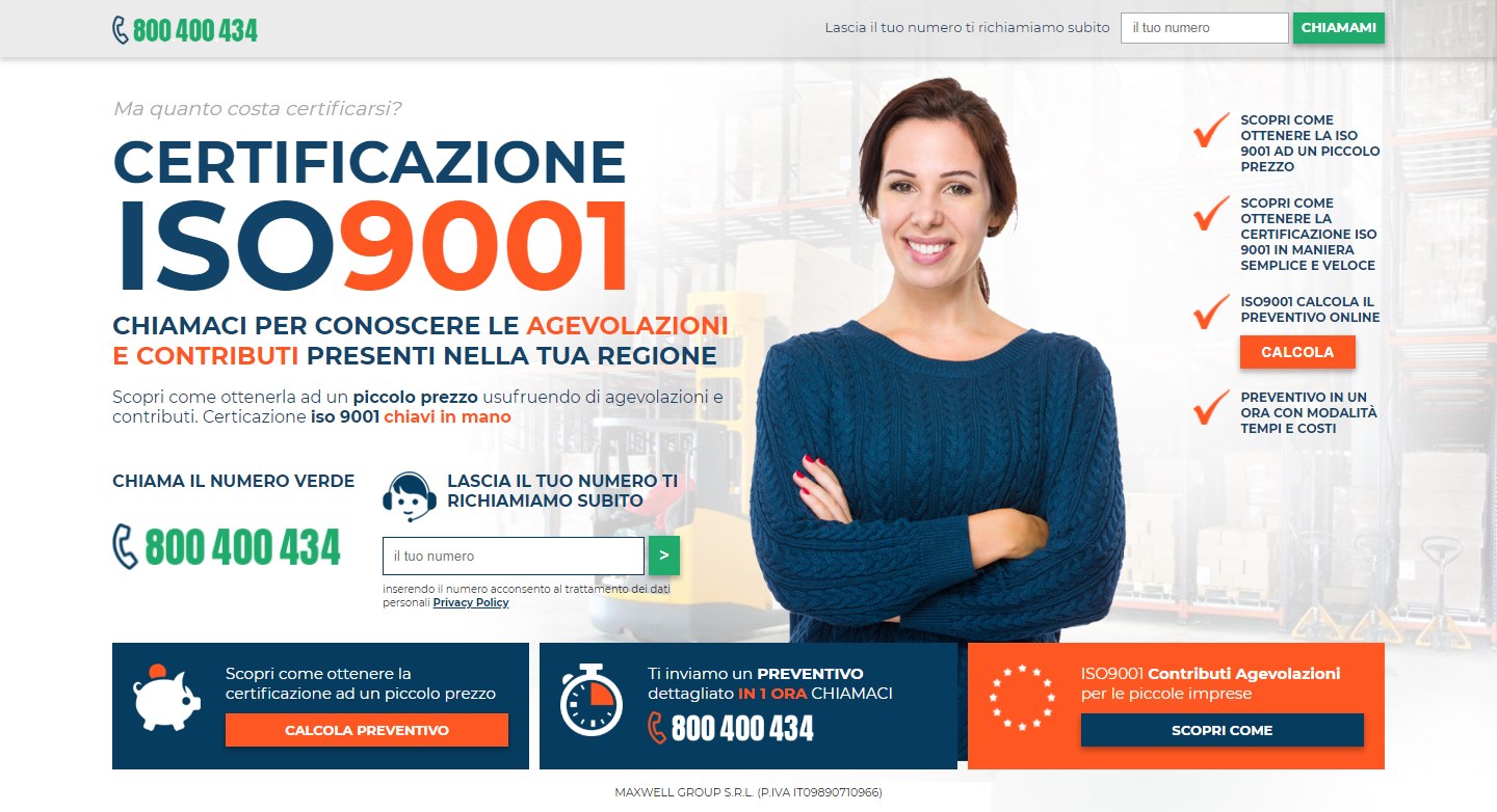 realizzazione landing-page Pesaro